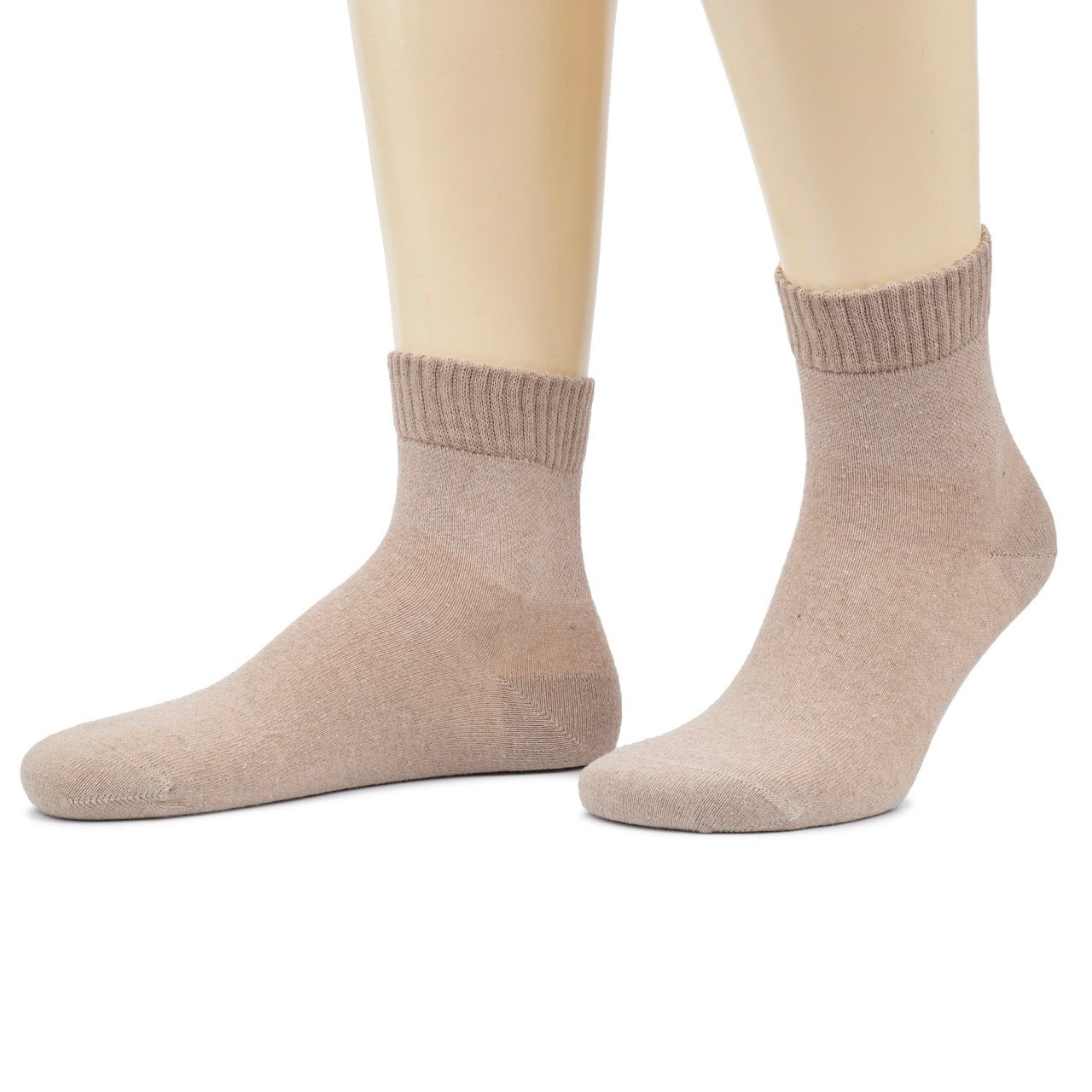 Men's Diabetic Ankle Thin Cotton Socks, 4 Pairs